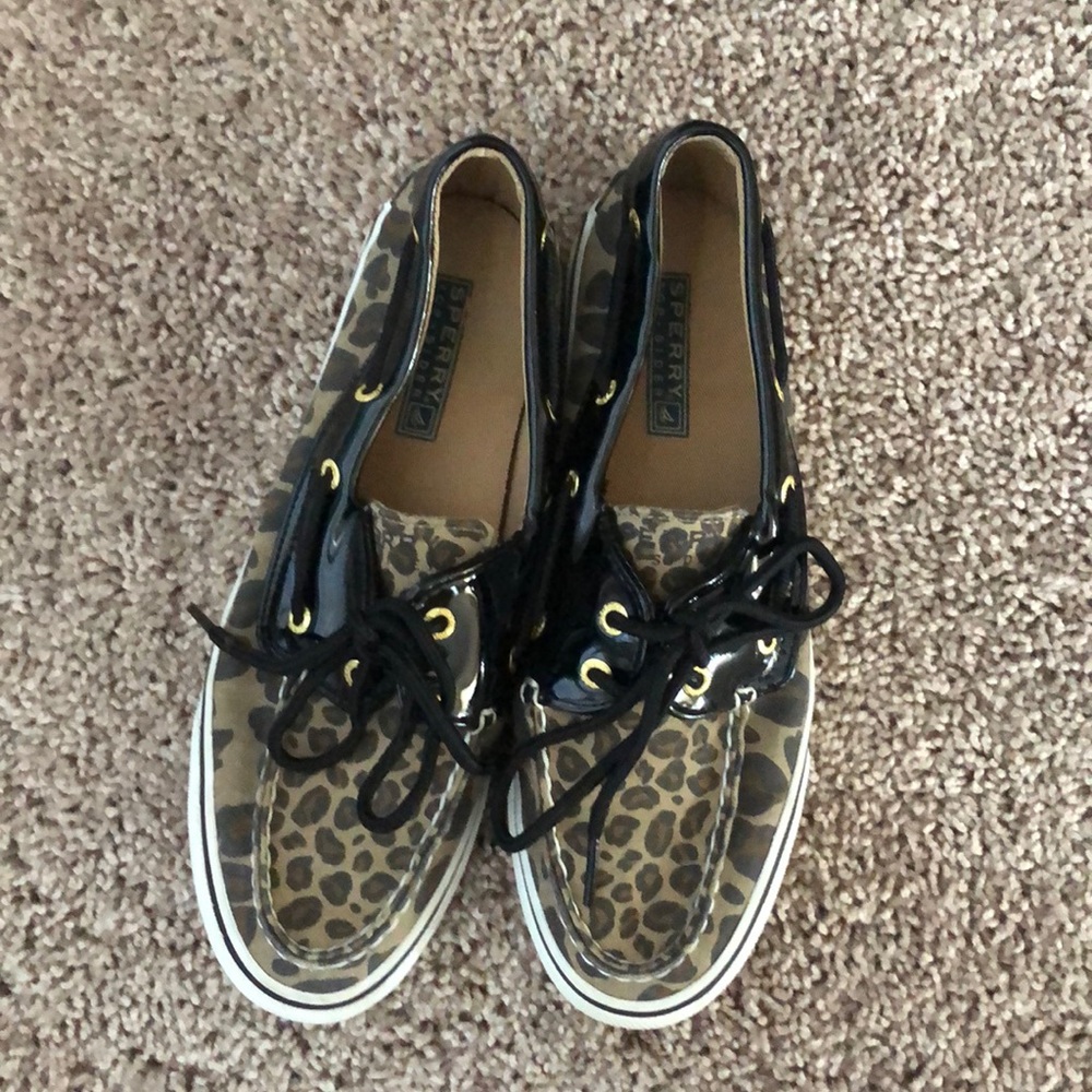 Sperry Top-Sider Leopard Print Boat Shoes